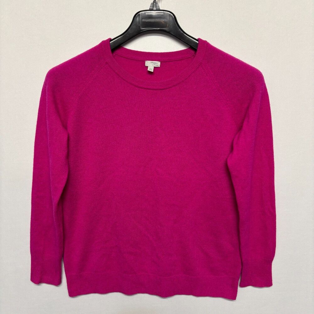 Halogen Women 100% Cashmere Sweater Size Large Petite Pink C139 -22